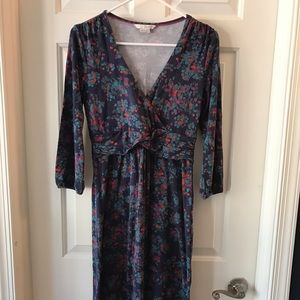 Boden faux wrap midi dress size 8L